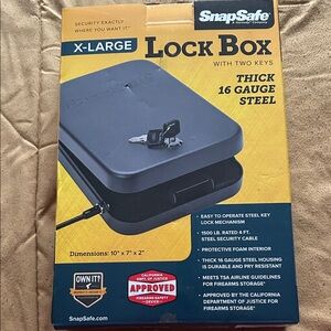 SnapSafe X-Large Lock Box with Keys